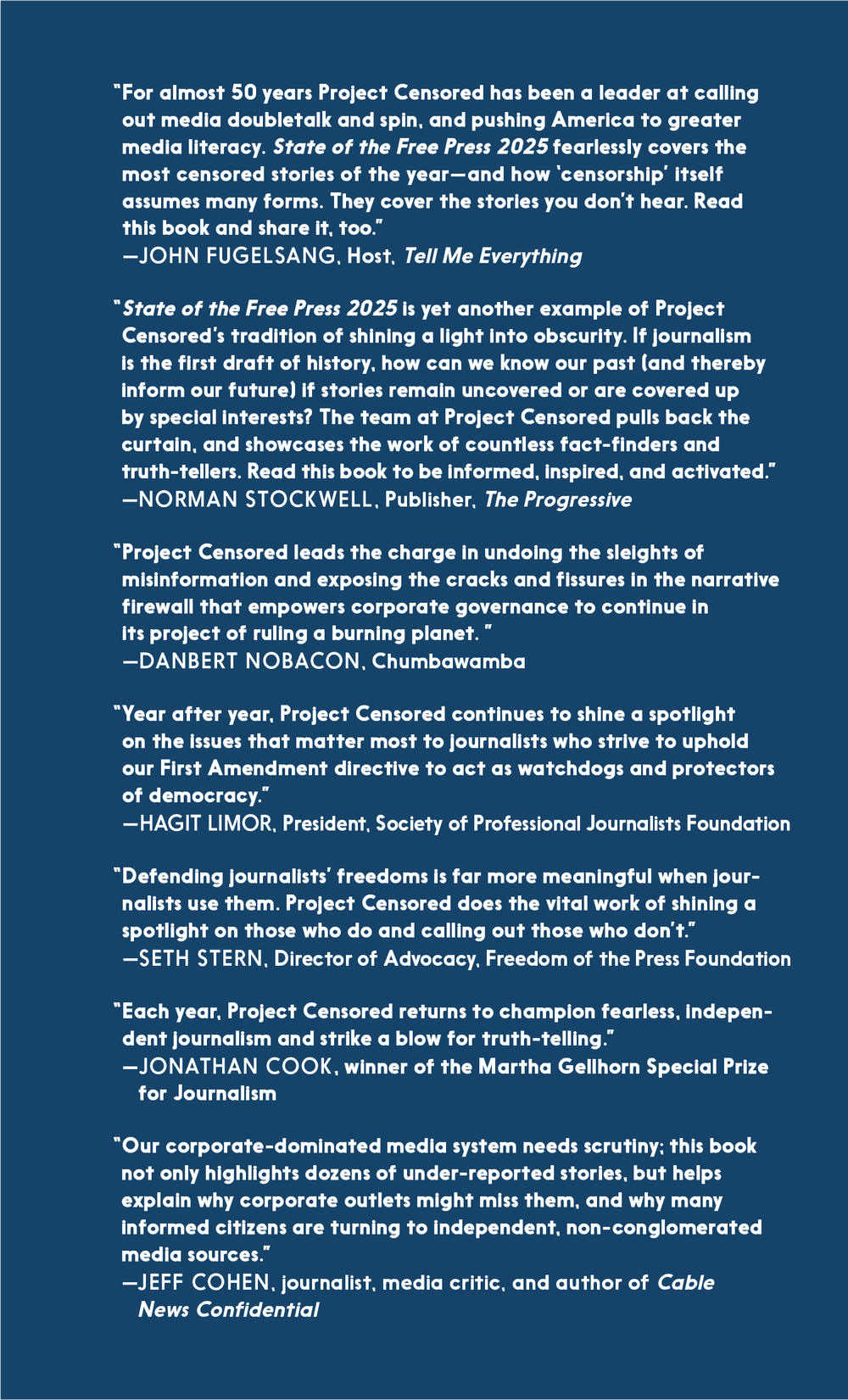 State of the Free Press 2025 — The Official Project Censored